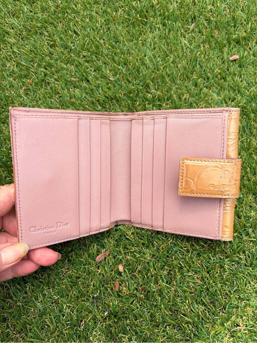 Authentic Christian Dior Vintage Patent Leather Wallet - Picture 6 of 10